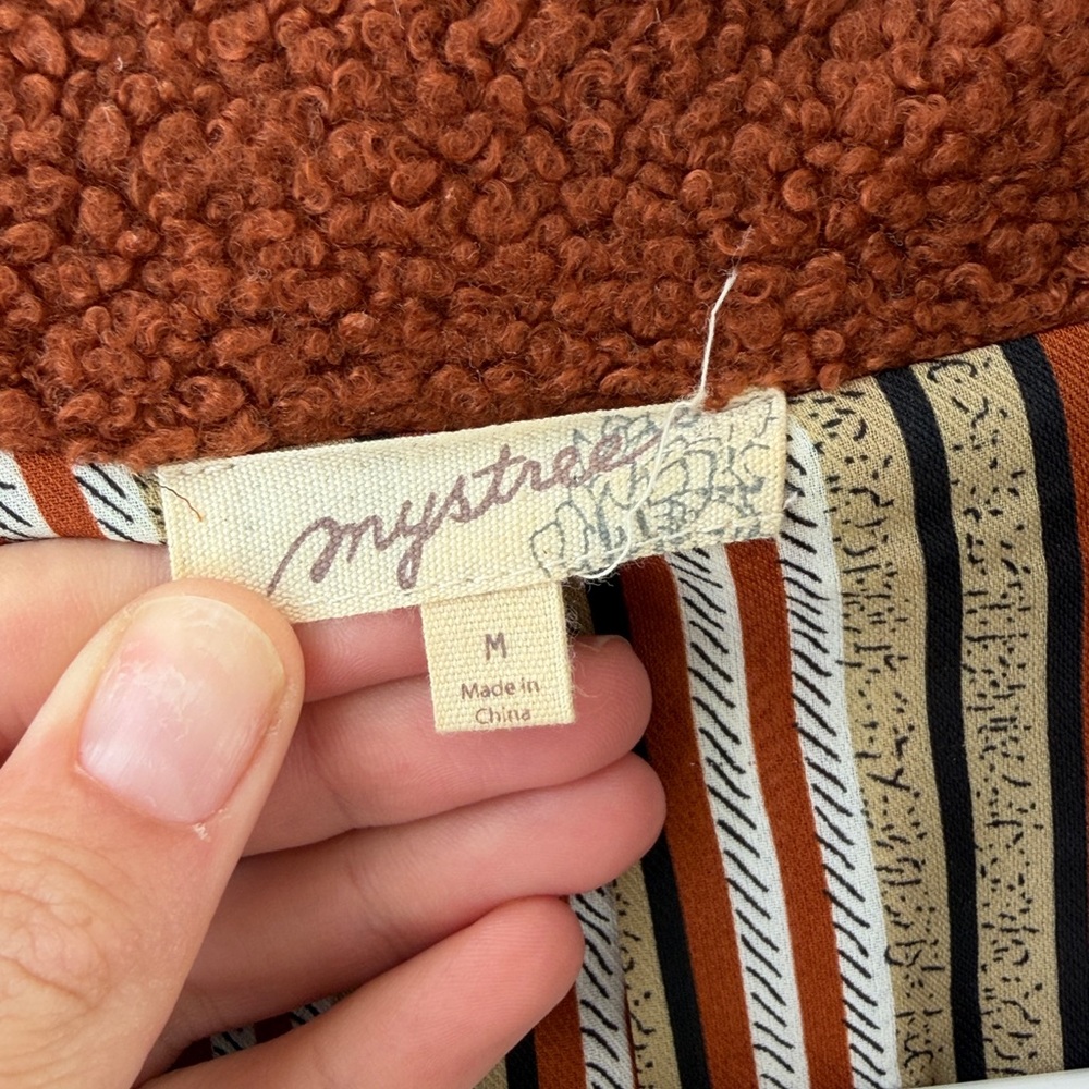 Rust Brown Textured coat - Picture 2 of 4